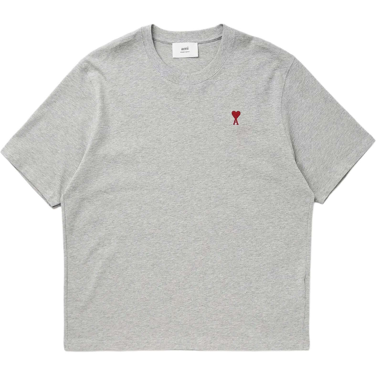 【代購】AMIPARIS T Shirts Men's Gray Crew Neck Moderate UTS0057260-951