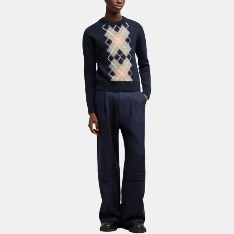 【代購】Ami Paris Argyle Knitted Jumper HKS044KN00574-025