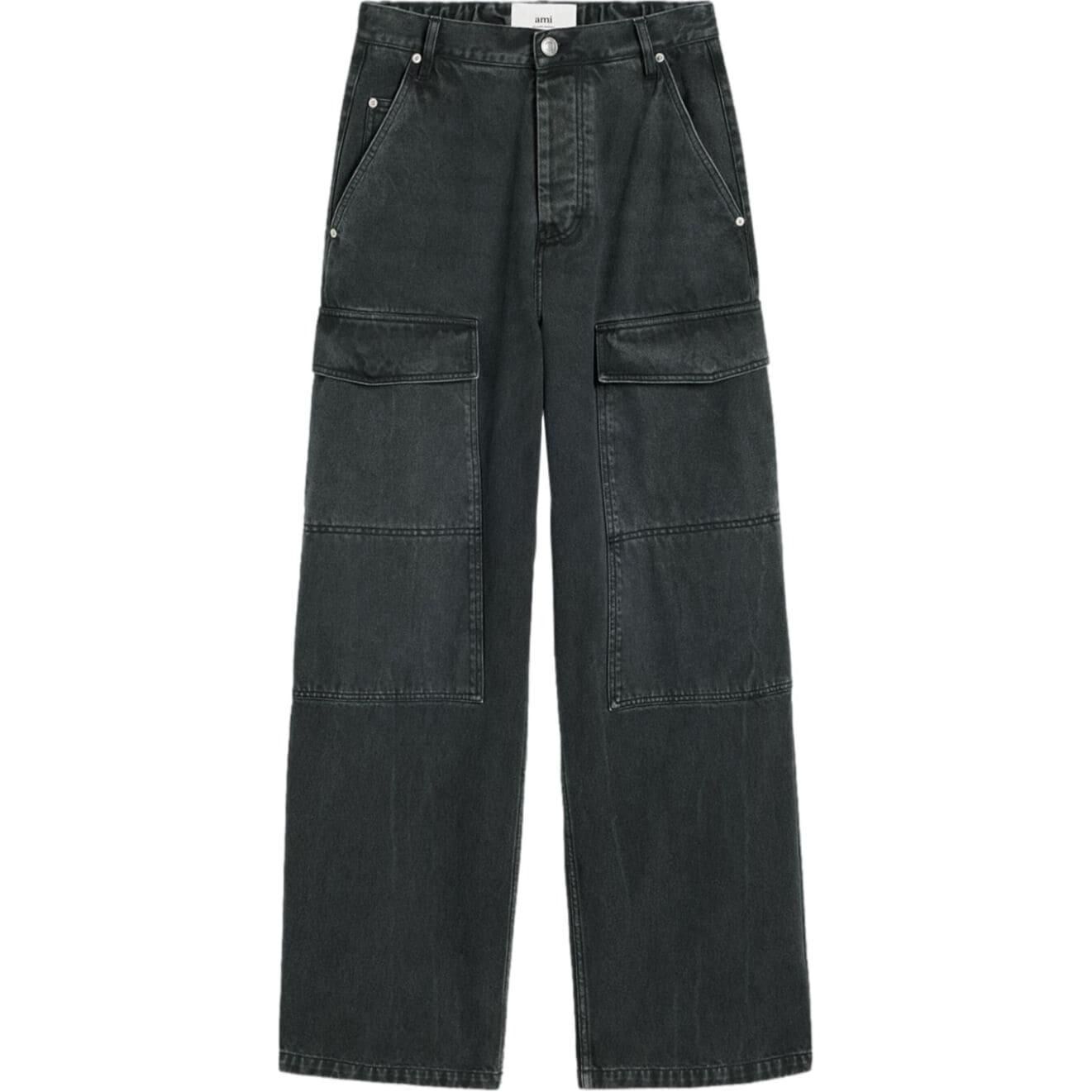 【代購】Ami Paris Worker Baggy Jeans UTR303CO0037-BLACK