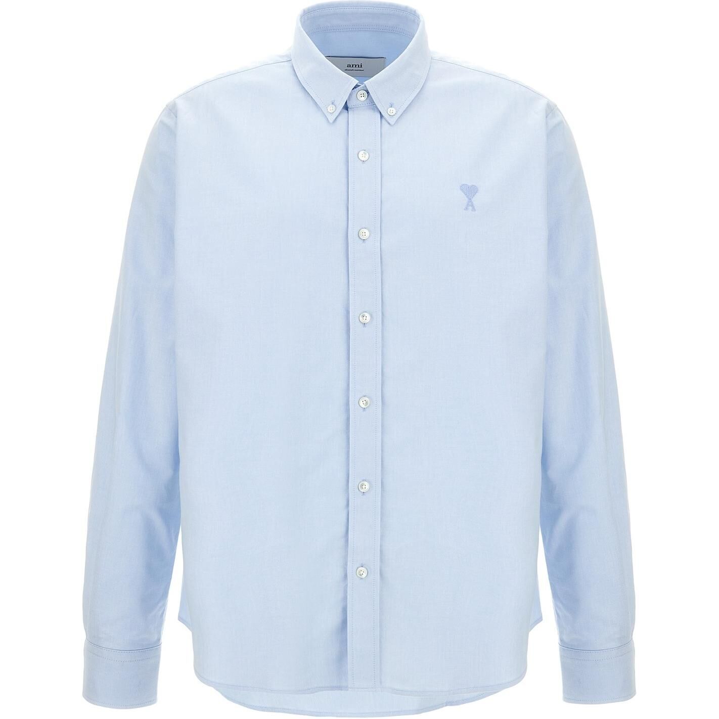 【代購】Ami Paris Logo Embroidered Long Sleeved Shirt USH060CO0031450