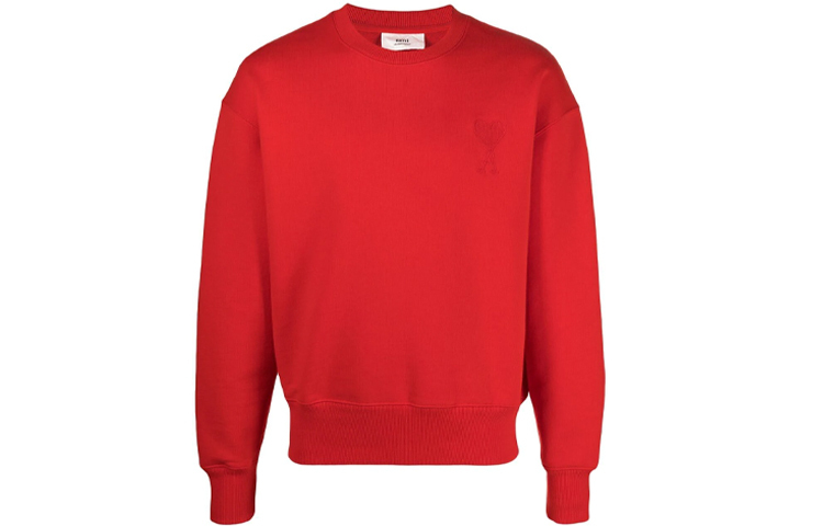 【代購】AMIPARIS De Coeur Sweatshirt Men's Red A21HJ028747-600