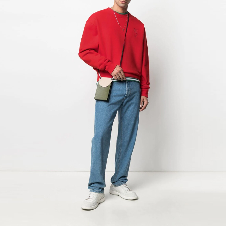 【代購】AMIPARIS De Coeur Sweatshirt Men's Red A21HJ028747-600