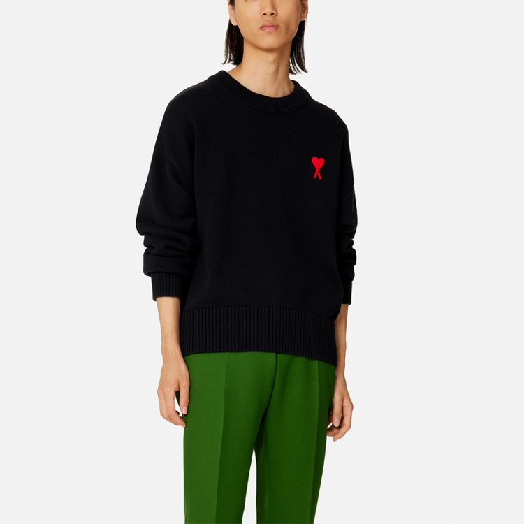 【代購】Ami Small A Heart Crew Knit UKS008016-009