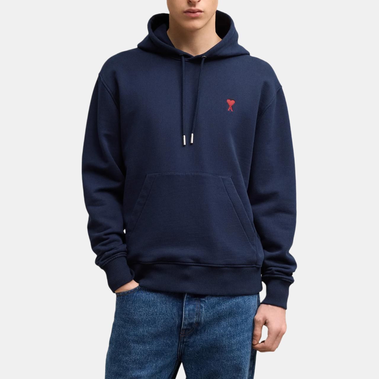 【代購】Ami Paris Ami De Coeur Drawstring Hoodie BFUSW235-730-430