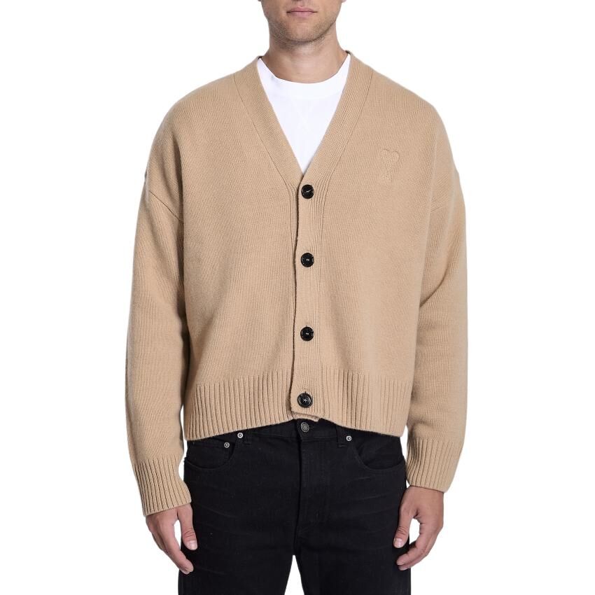 【代購】Ami Paris Ami De Coeur Buttton Up Cardigan UKC044KN0028264