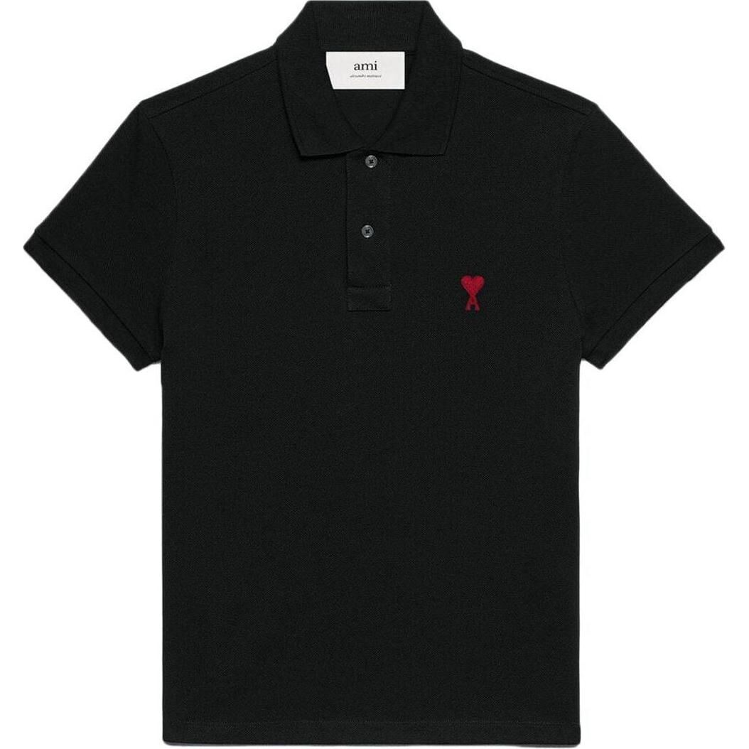【代購】AMIPARIS Polo Shirt Unisex Black BFUPL001D760-001
