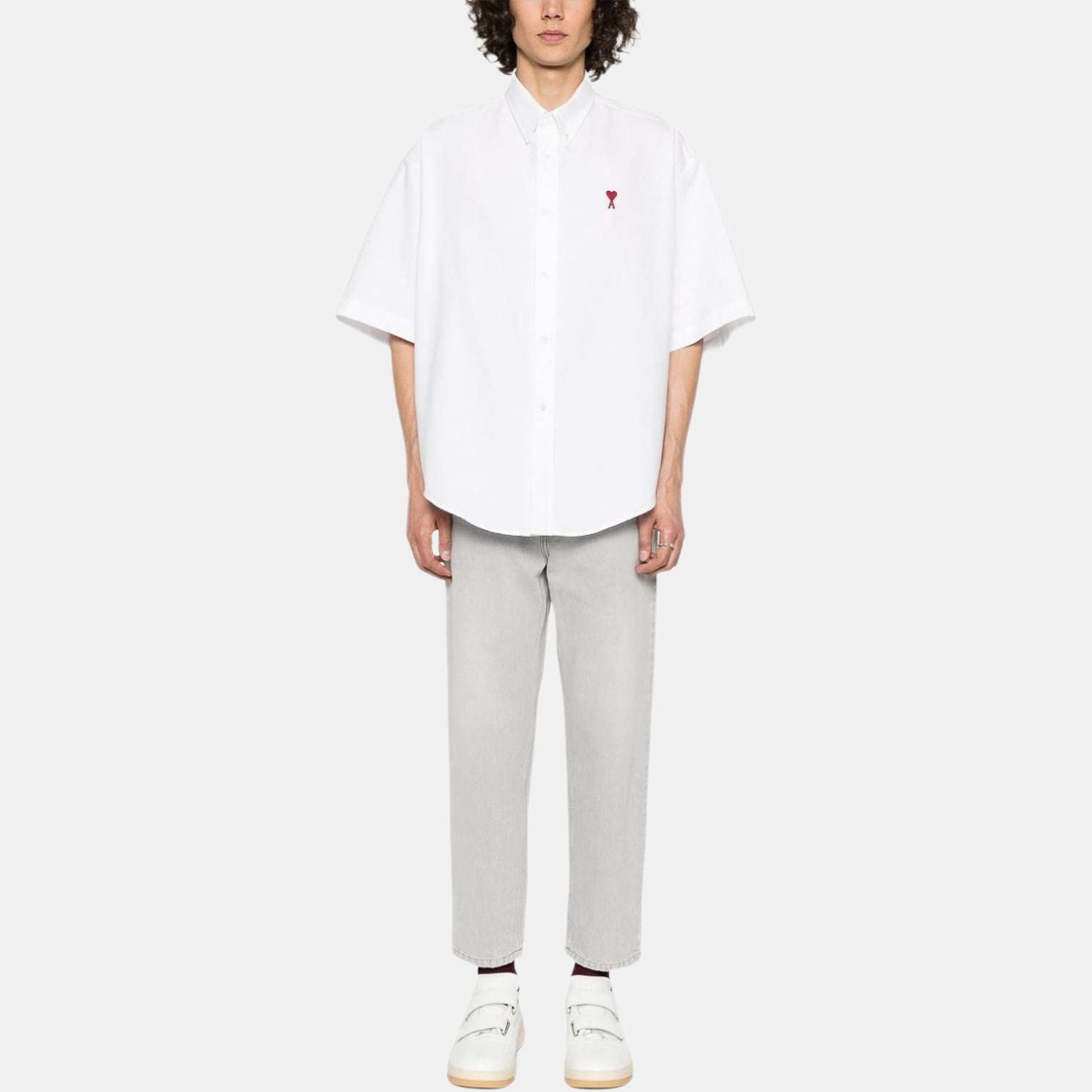 【代購】Ami Logo Patch Straight Leg Jeans HTR103DE00280-555