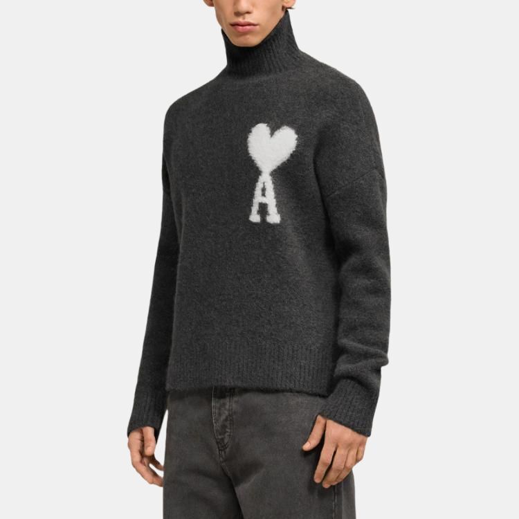 【代購】Ami Paris Ami De Coeur High Neck Knitted Jumper UKS425KN0032-061