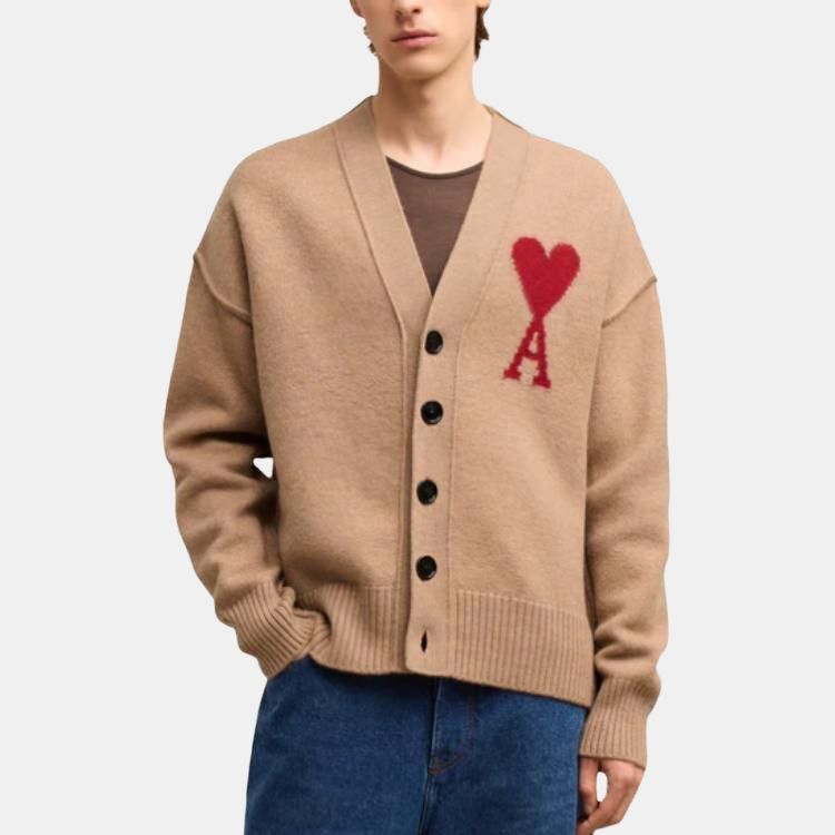 【代購】Ami Paris Ami De Coeur Wool Cardigan UKC006018-289