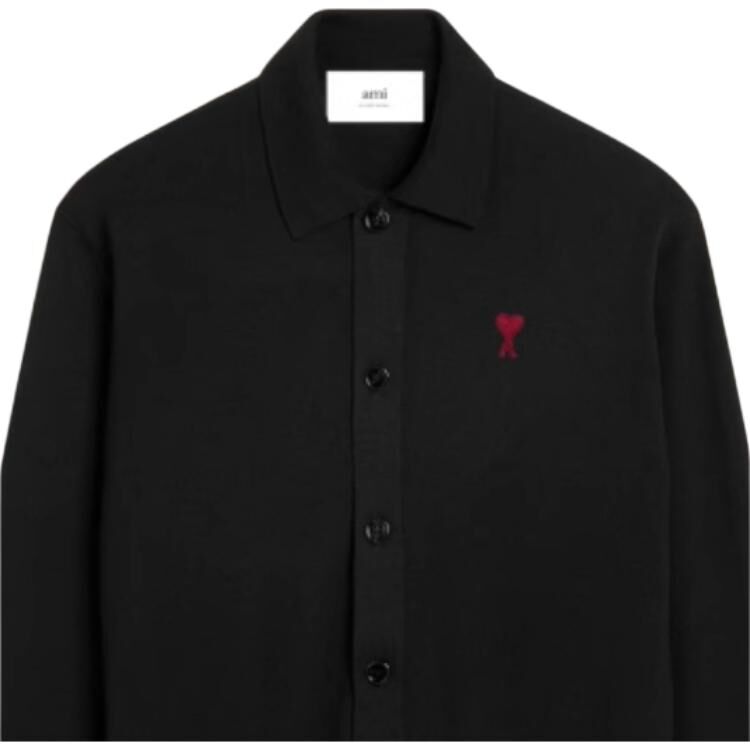 【代購】Ami Paris Ami De Coeur Knitted Cardigan HKC211KN0025-001