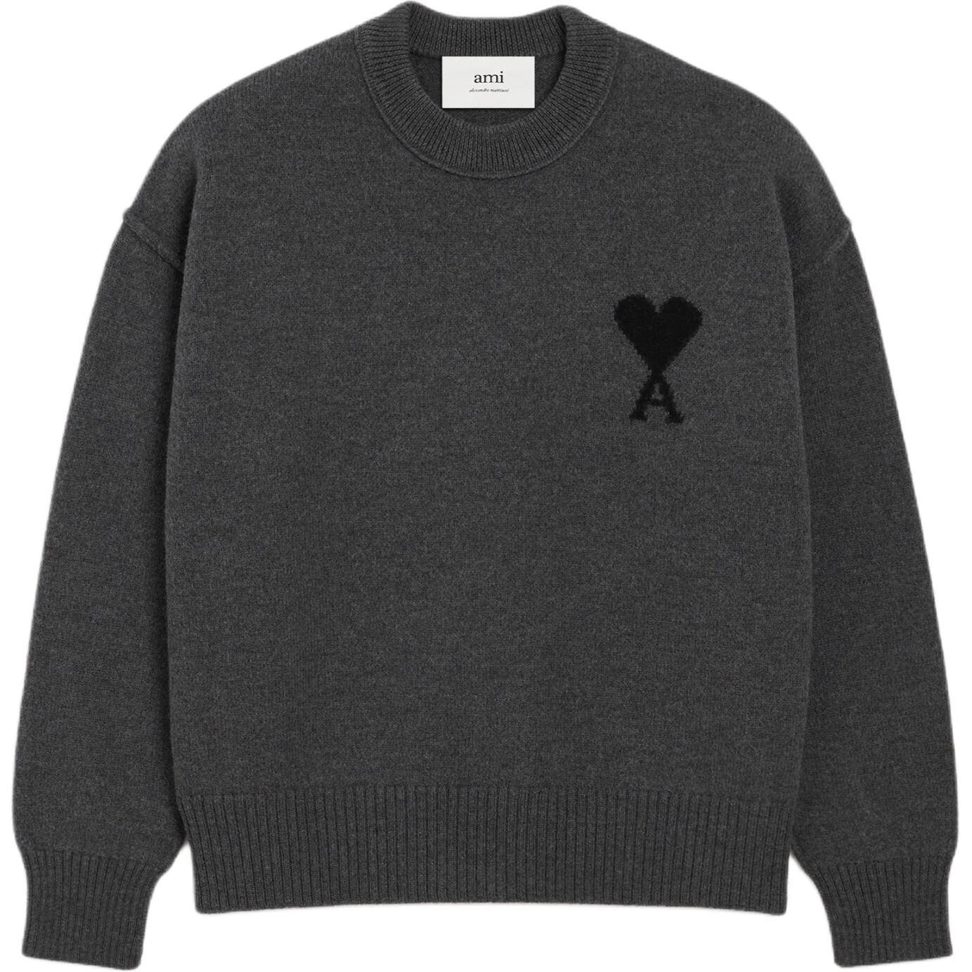 【代購】Amiparis Ami De Coeur crew-neck wool sweater UKS8380180504