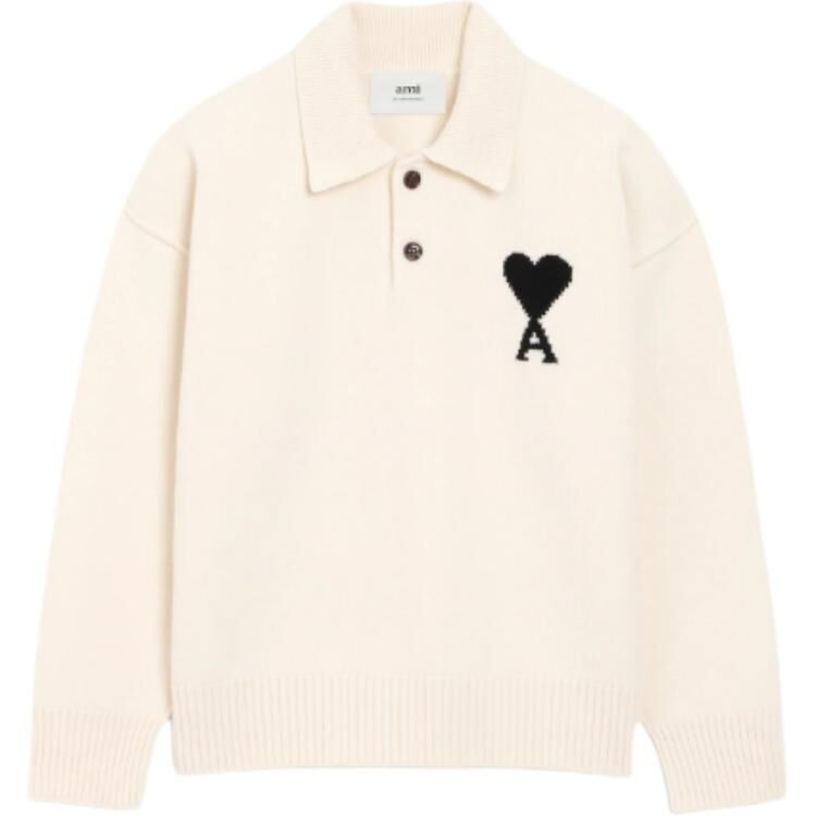 【代購】Ami Paris Ami De Coeur Ribbed Hem Polo Shirt UPL409-018-151