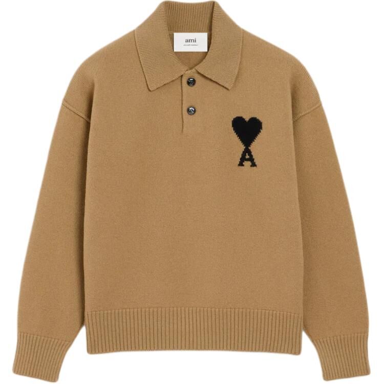 【代購】Ami Paris Ami De Coeur Logo Intarsia Knit Jumper UPL409-018-288