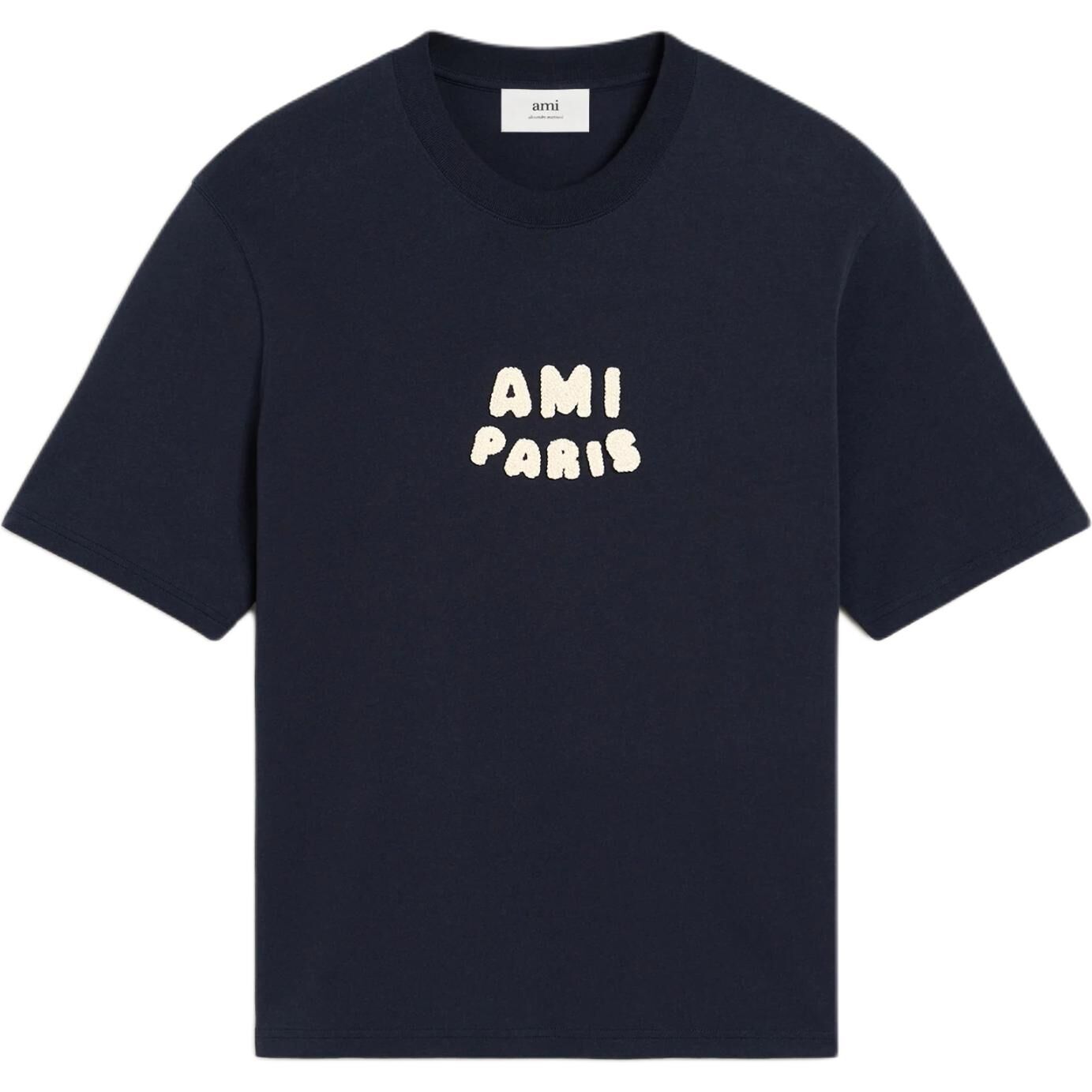 【代購】Ami Paris Logo Patch Crewneck T Shirt UTS075726-4011