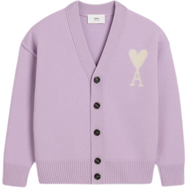 【代購】Ami Paris Ami De Coeur Knitted Cardigan UKC090KN0090-505