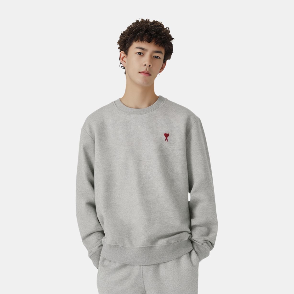【代購】Ami Paris Ami de Coeur motif Sweatshirt BFUSW035U730-0951