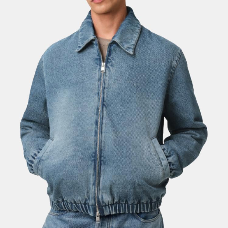 【代購】AMIPARIS Denim Jacket Men's Blue HJK043-DE0046-480