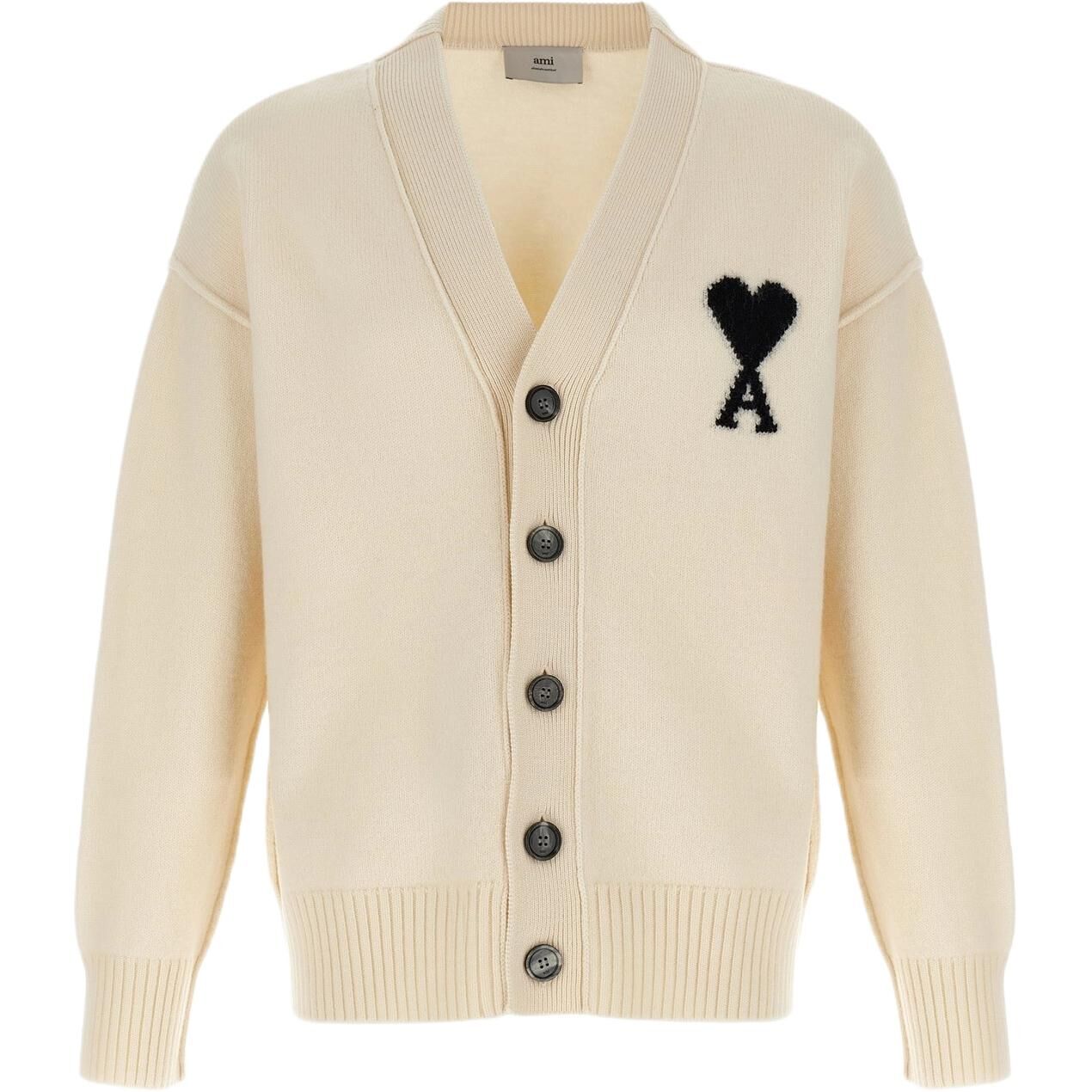 【代購】Ami Paris Ami De Coeur V Neck Cardigan UKC367018-151