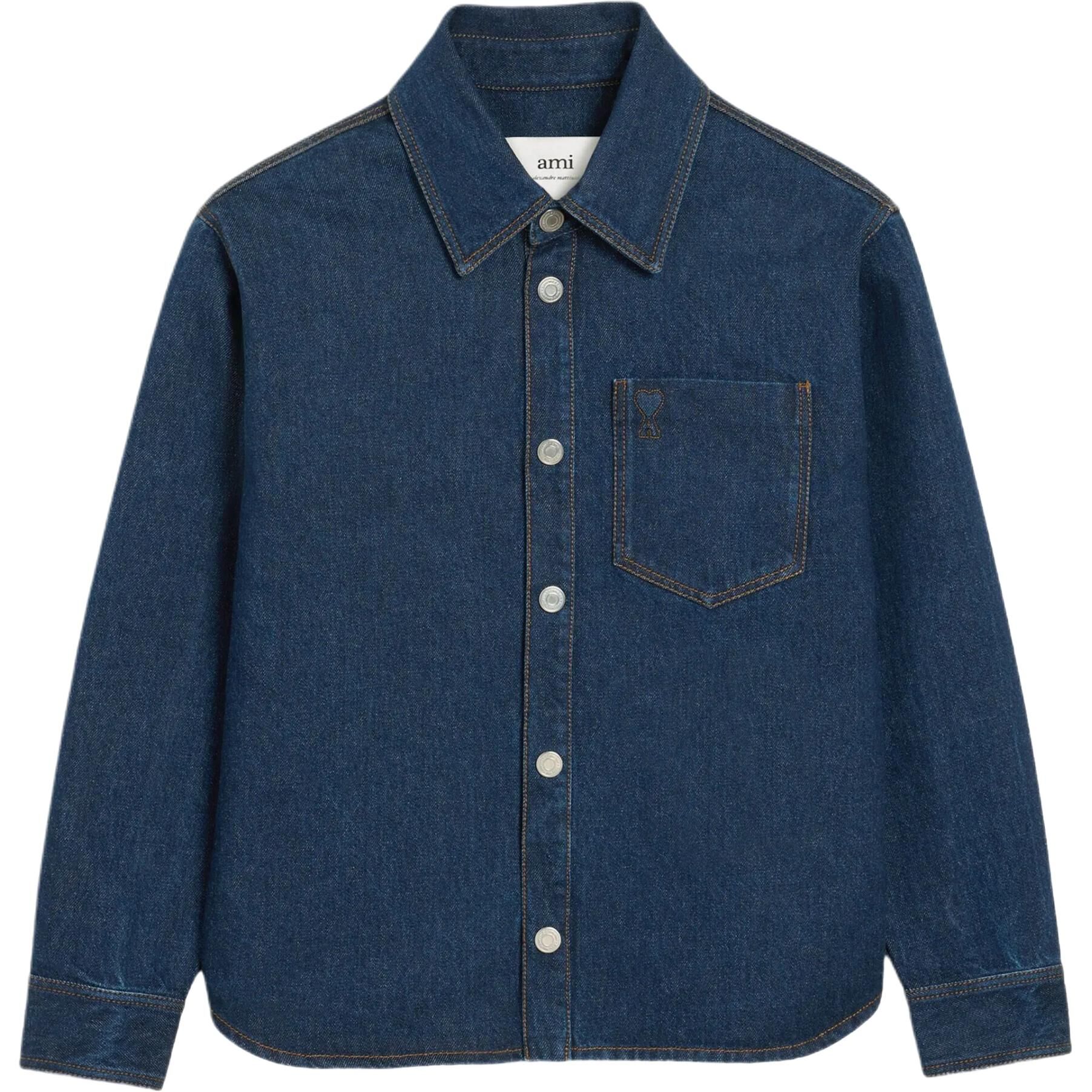 【代購】Amiparis Paris Ami De Coeur Denim Overshirt UJK788DE0104-402