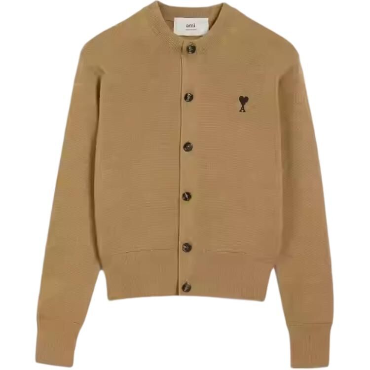 【代購】Ami Paris Heart logo Button Wool Cardigan FKC361001288