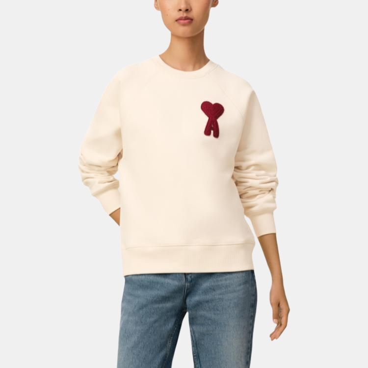 【代購】Amiparis Ami de Coeur patch sweatshirt USW065747-136
