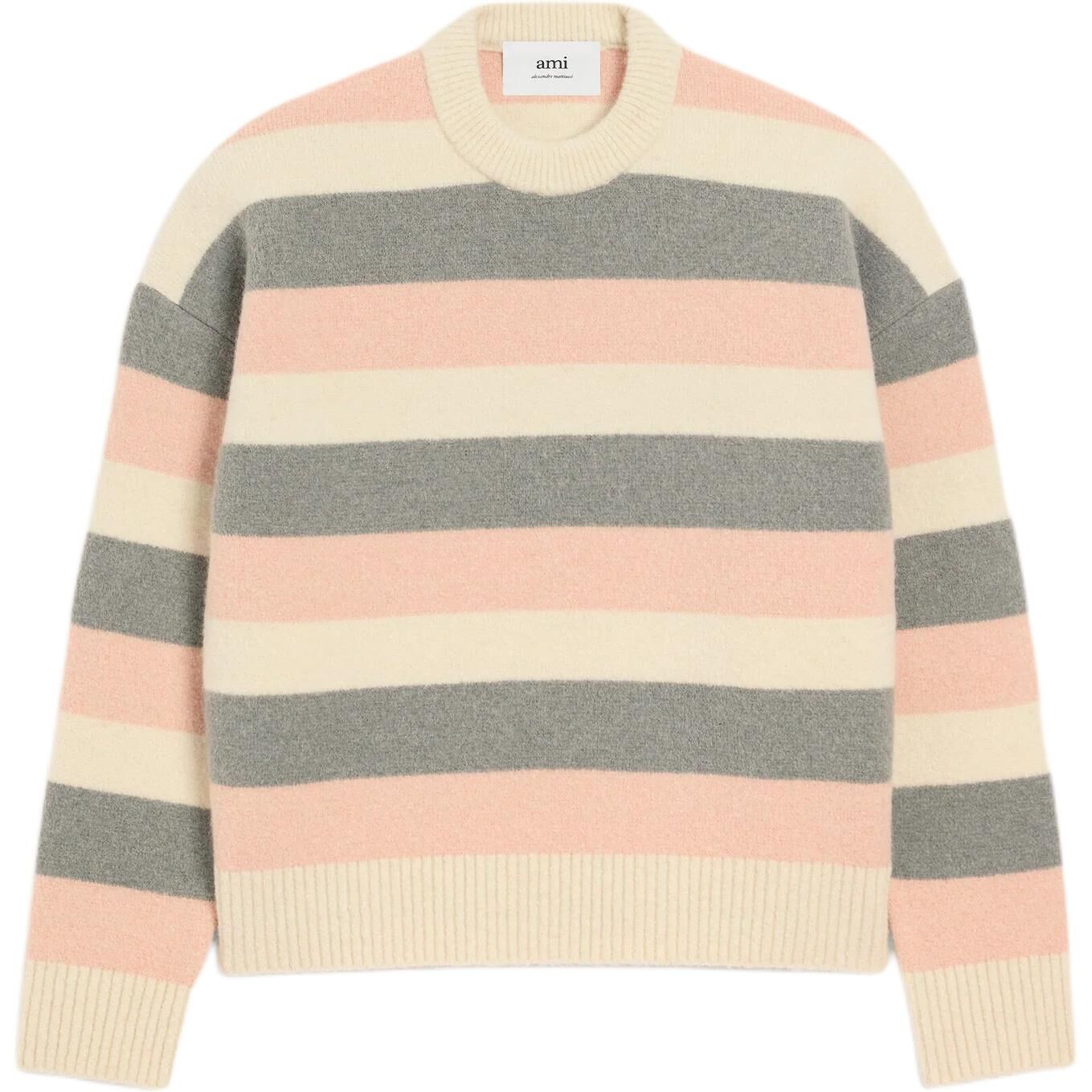 【代購】Amiparis Paris Striped Crewneck Sweater UKS841KN01260544