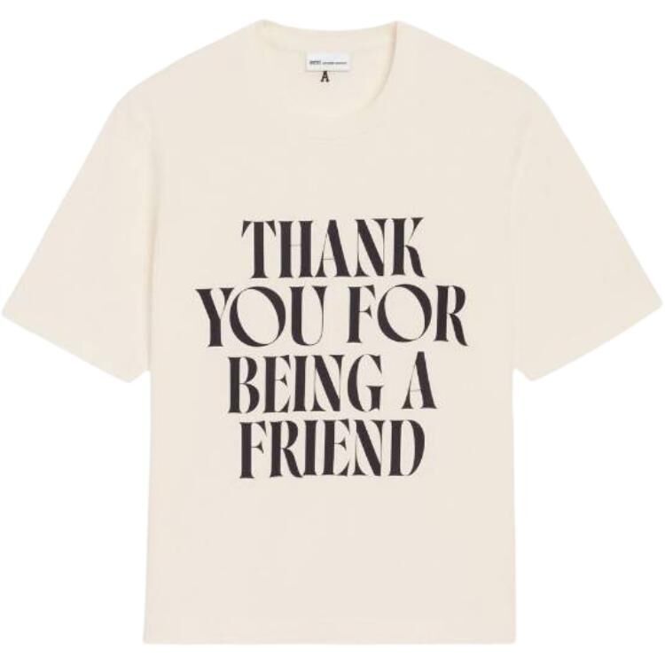 【代購】Amiparis Paris Slogan Printed Crewneck T-Shirt UTS384726136