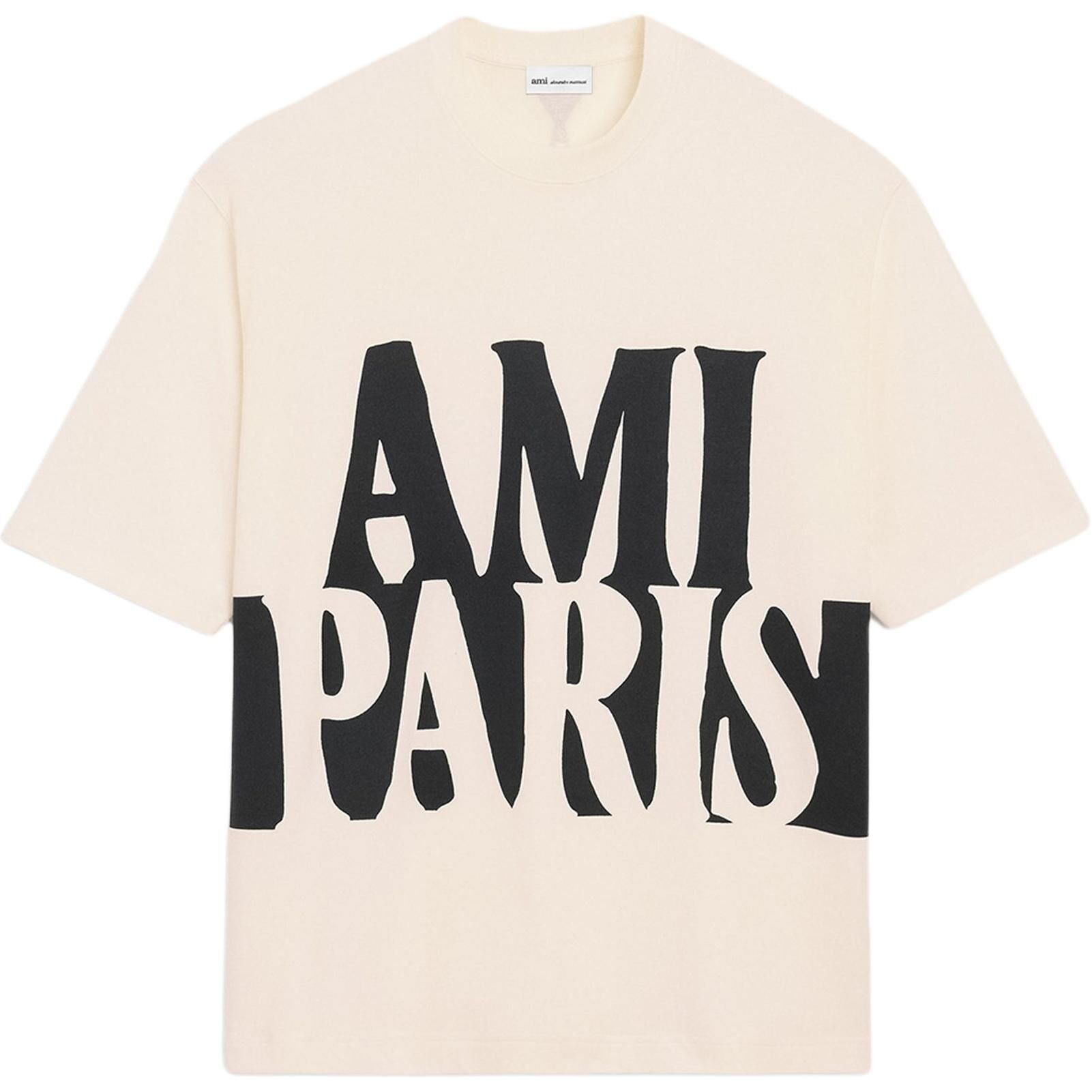 【代購】Amiparis Paris Logo Printed Crewneck T-Shirt UTS381726136