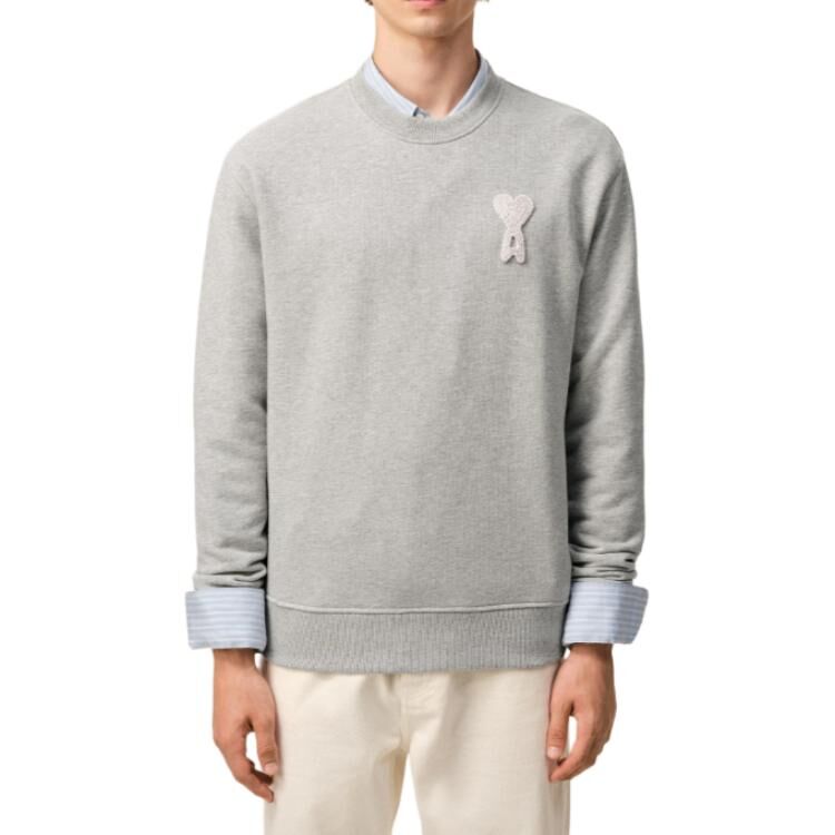 【代購】Amiparis Ami De Coeur logo-patch sweatshirt USW787730A161