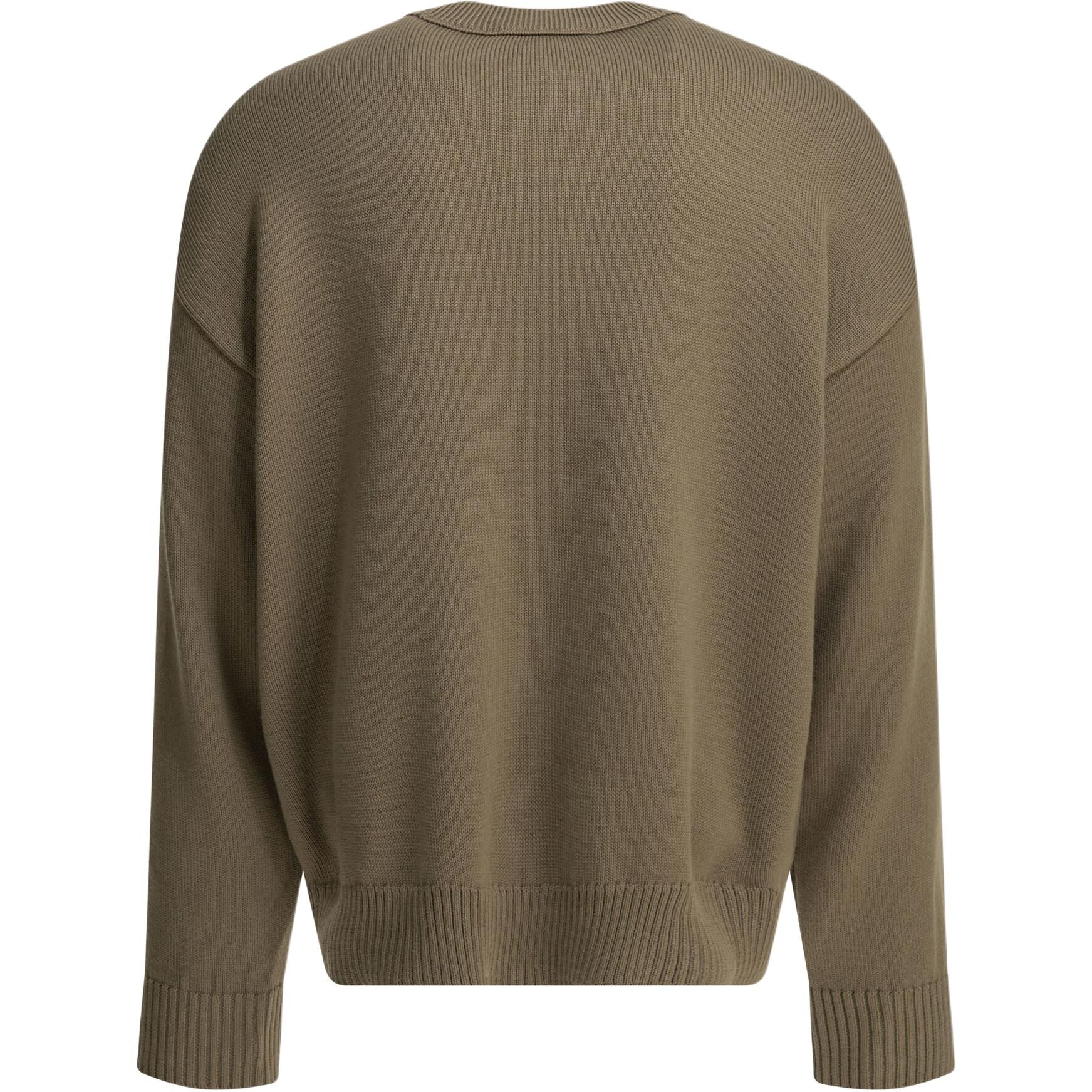 【代購】AMIPARIS Sweaters Men's Beige Crew Neck Moderate UKS859KN0156A117