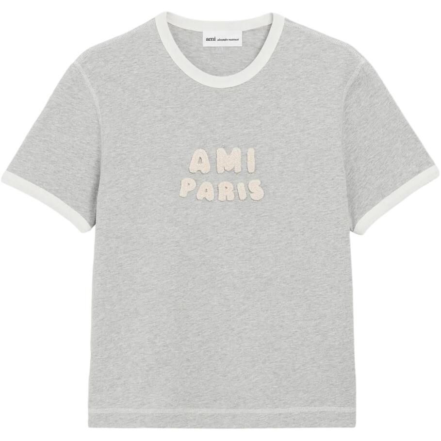 【代購】Amiparis Paris Logo-Patch Crewneck T-Shirt UTS371724A079
