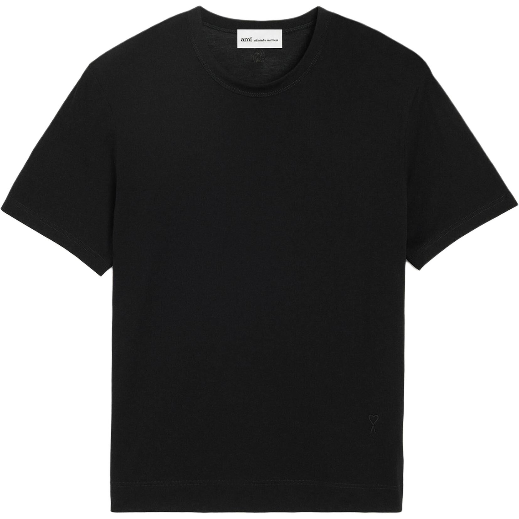 【代購】AMIPARIS T Shirts Unisex Black Crew Neck FTS373JE0211001