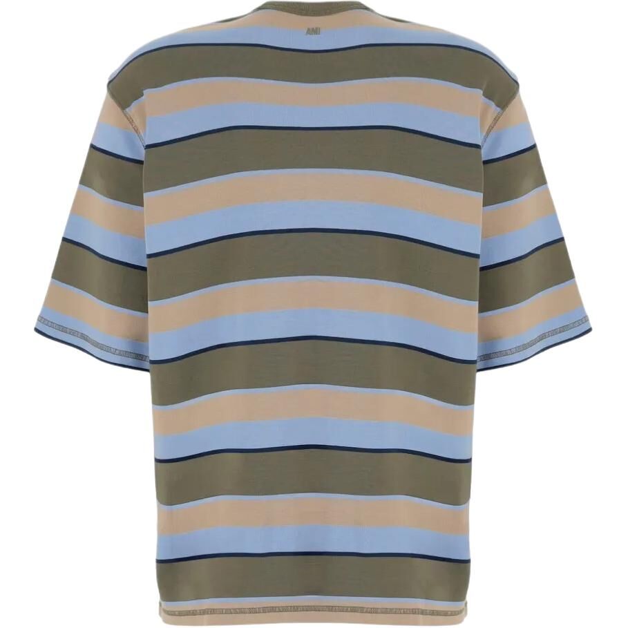 【代購】AMIPARIS T Shirts Men's Blue/Khaki Green/Beige Turtleneck Moderate UTS369JE0209