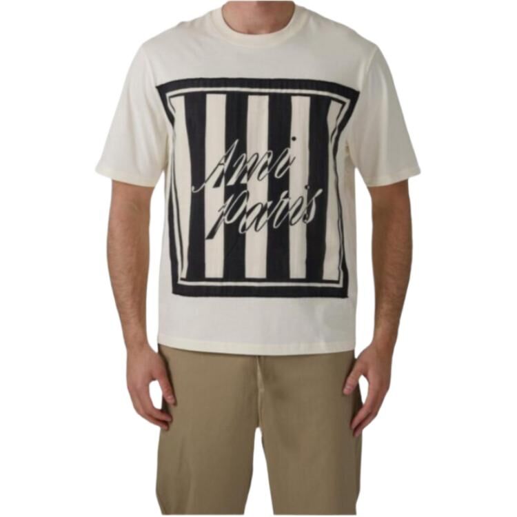 【代購】AMIPARIS T Shirts Men's Cream Crew Neck UTS3957261-360