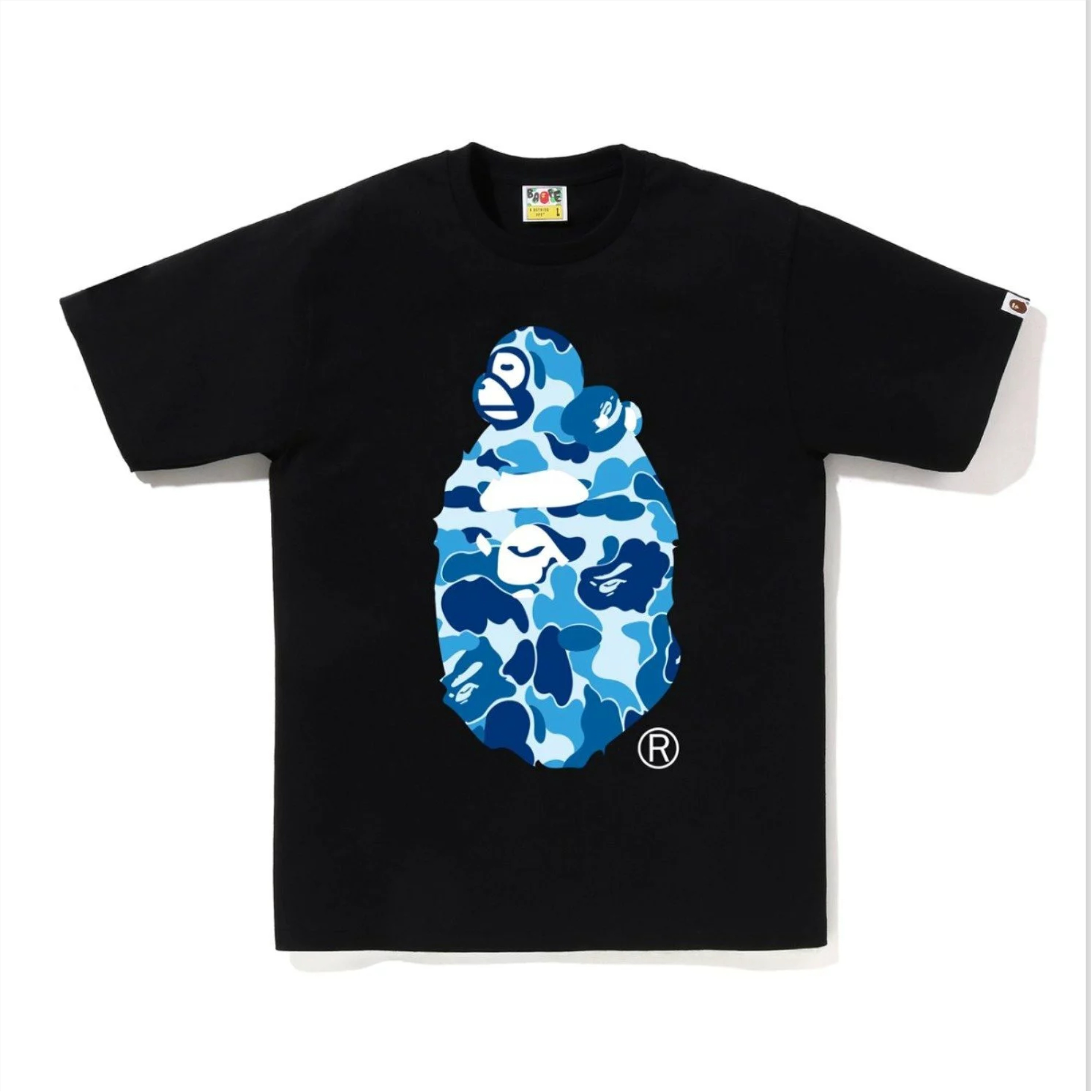 2026AW A BATHING APE BAPE ABC CAMO MILO ON BIG APE TEE 小猴子躺在大頭上 迷彩 短T 現貨 2M30110003
