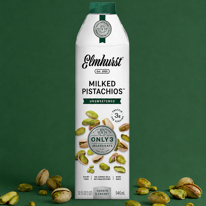 【 Elmhurst1925 】原味無糖開心果奶 Unsweetened Pistachio Milk