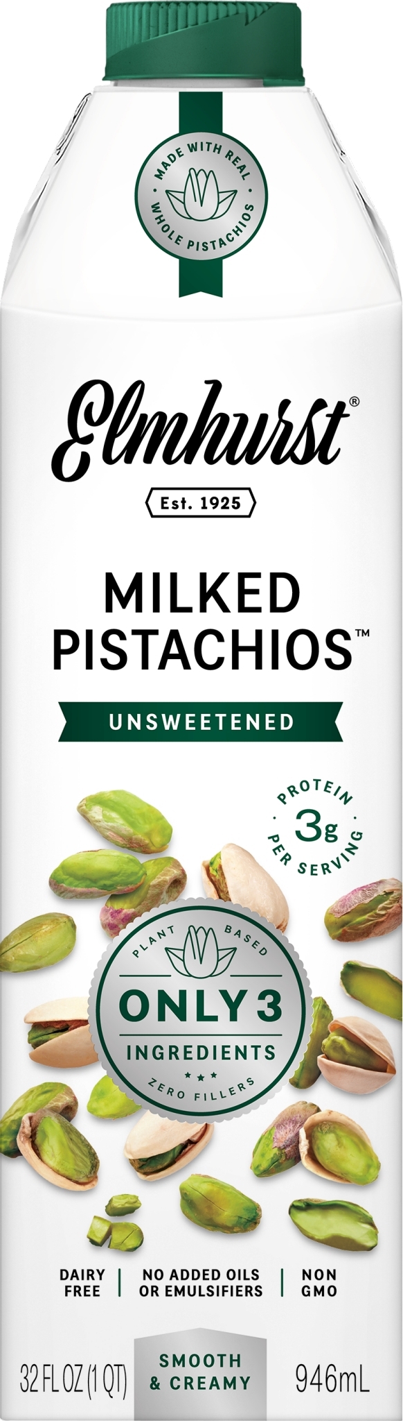 【 Elmhurst1925 】原味無糖開心果奶 Unsweetened Pistachio Milk