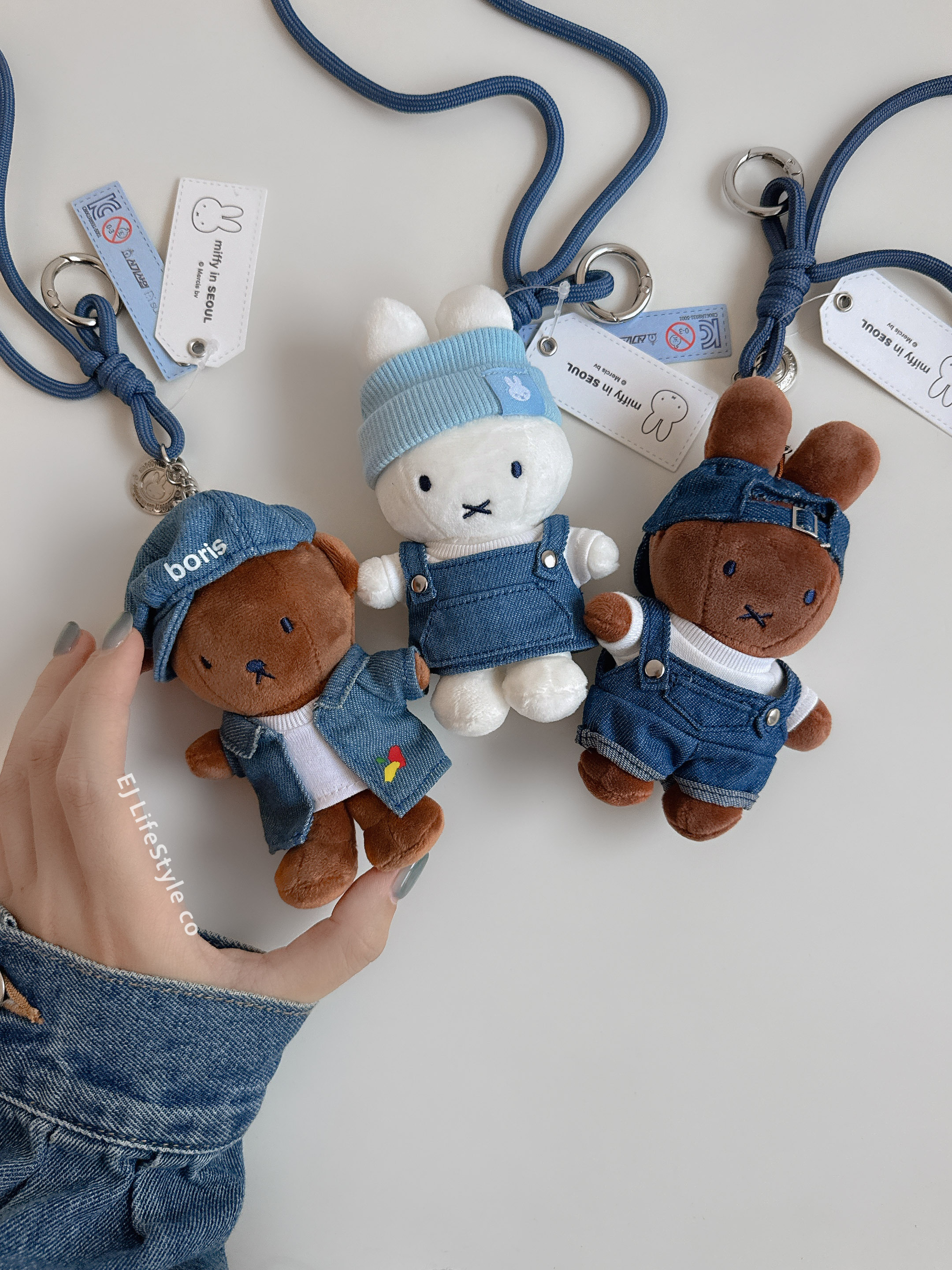 🇰🇷 miffy 首爾限定 聖水洞 miffy in SEOUL 牛仔系列 丹寧 吊飾 / 現貨