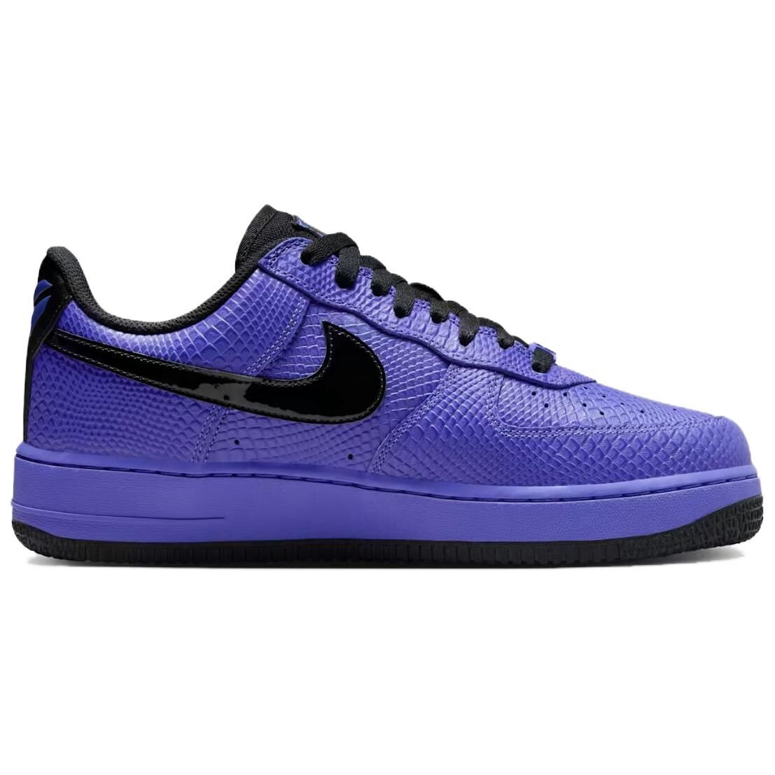 【代購】Nike x Kobe Bryant Air Force 1 Slip Resistant Abrasion Resistant Low top Skateboard Shoes Unisex Black Purple II7062-500