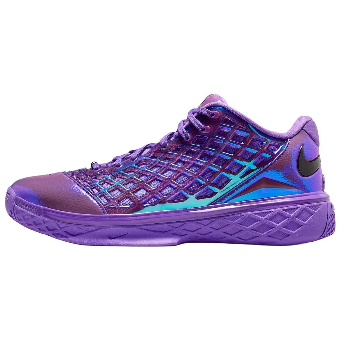 【代購】Nike Zoom Kobe 3 Classic And Versatile Low top Basketball Shoes Unisex Black Purple IU3313-500