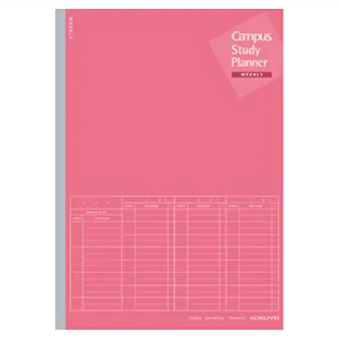 kokuyo campus study planner week