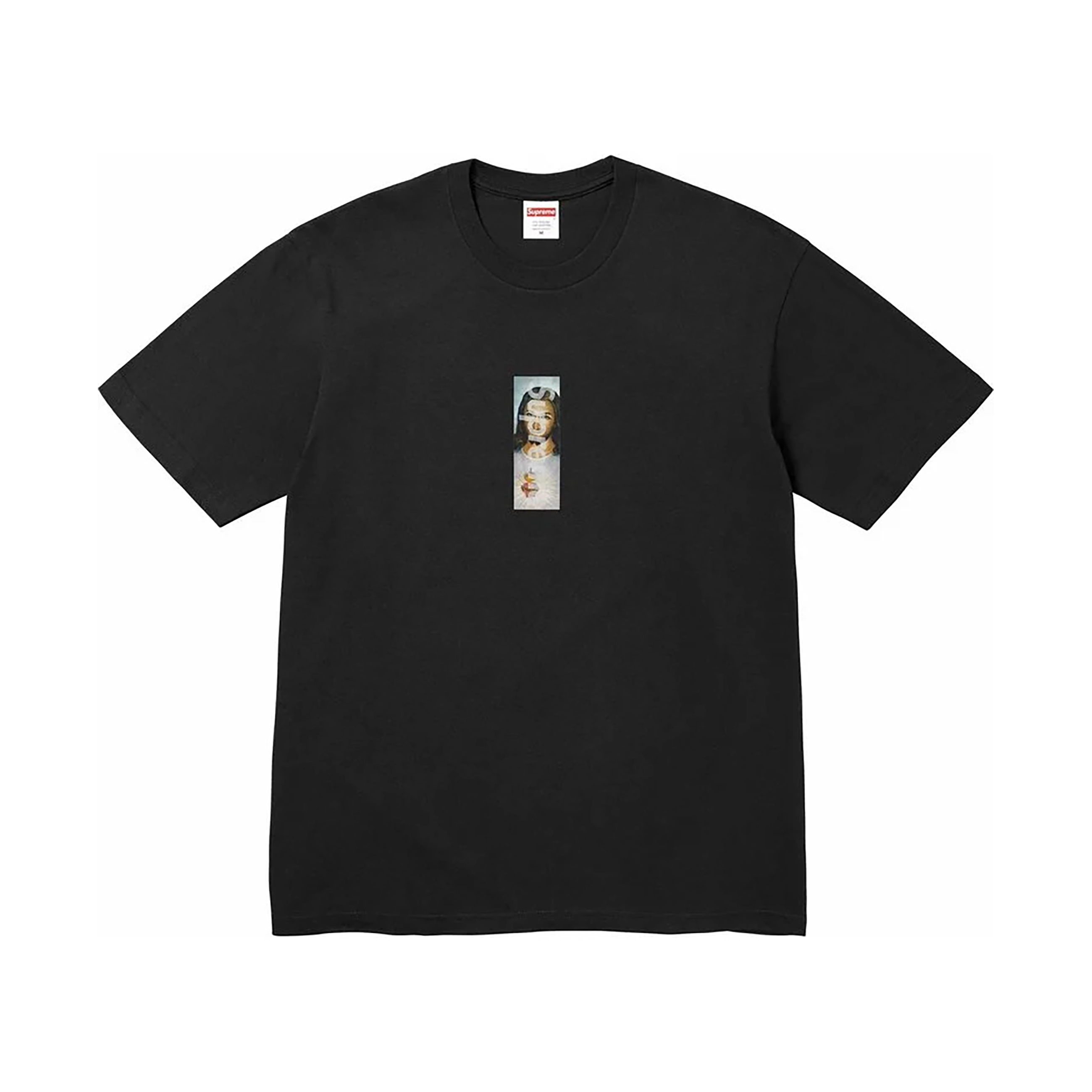 -(B3c04)-SUPREME PRAYER CARD BOX LOGO TEE FW26 耶穌 直式BOGO T 短T 黑色/白色-FW26T68