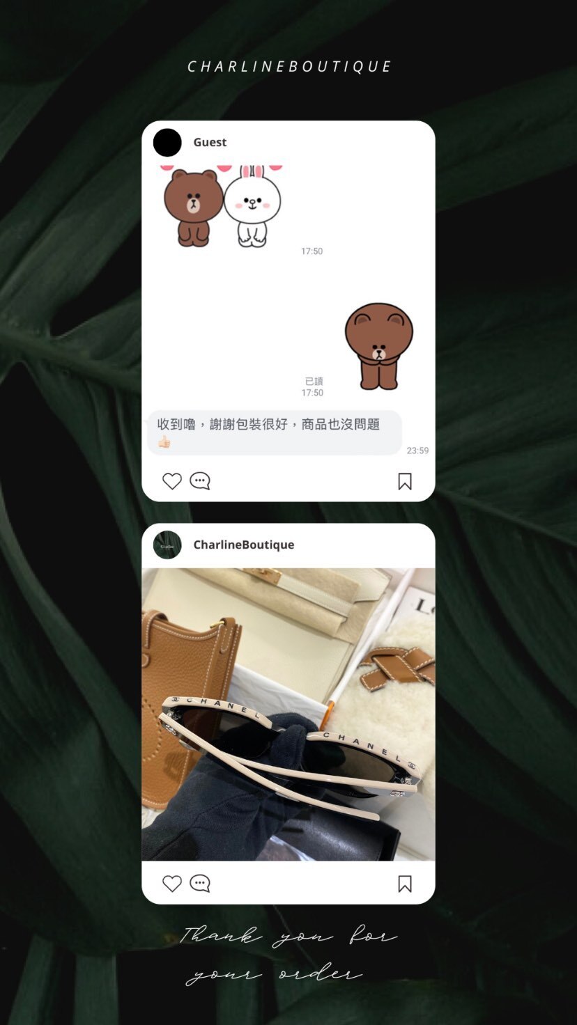 Charline Boutique 客人收到精品後回傳商品實拍並分享實際使用感受｜真實客人回饋