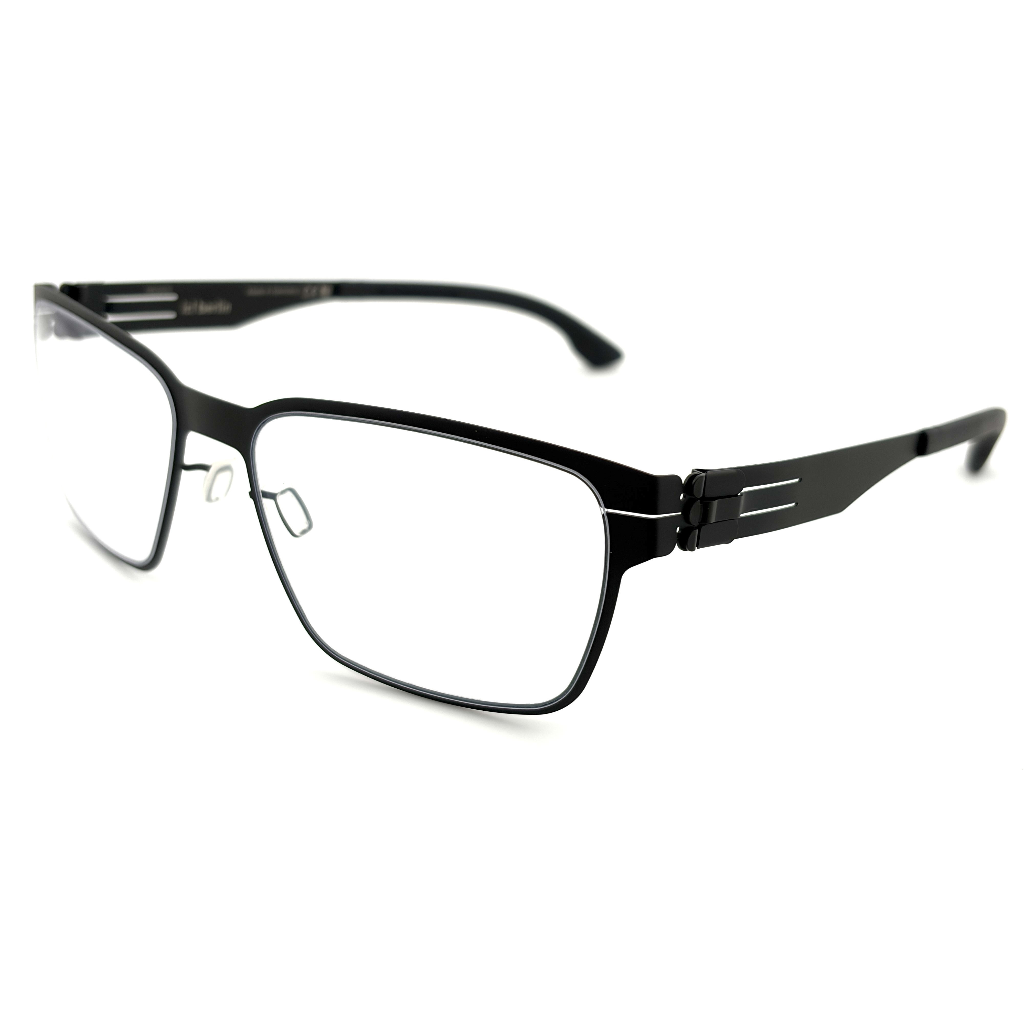 【ic! berlin】Oscar Black 56mm光學眼鏡(IC5046 002)♦黑色