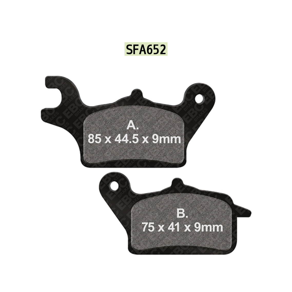 EBC SFA652 Scooter Organic Brake Pads