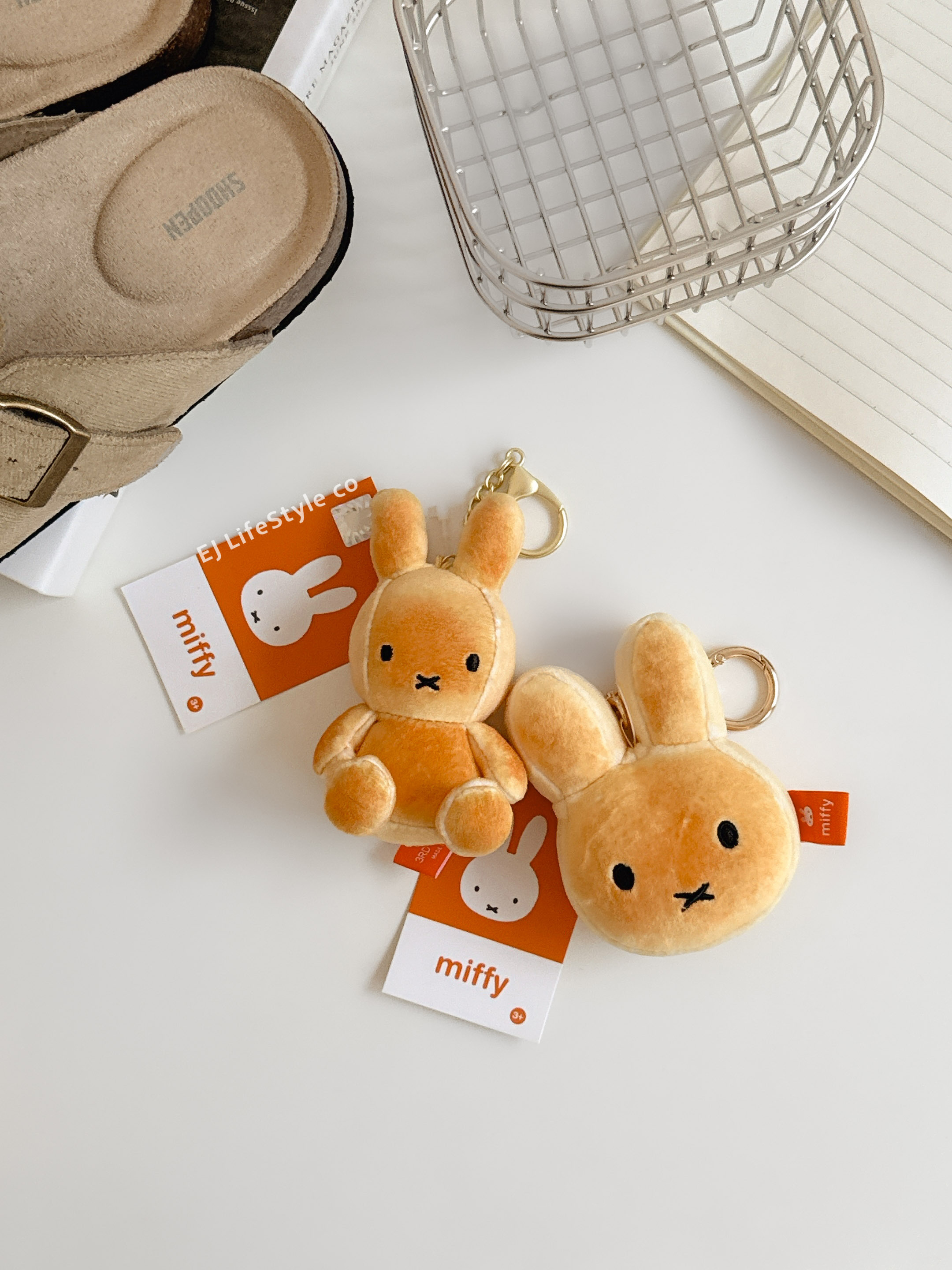 🇰🇷 miffy 麵包系列 烤焦 大頭 坐姿 吊飾 / 現貨