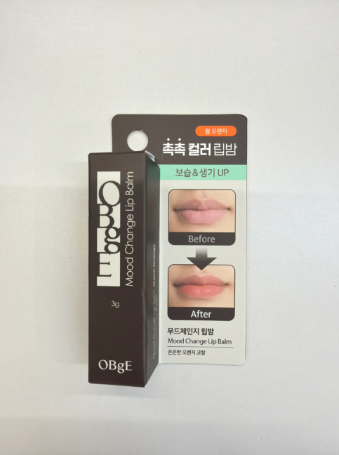 VJ22 OBgE Mood Change Lip Balm 溫感變色潤唇膏 3g -橙紅色