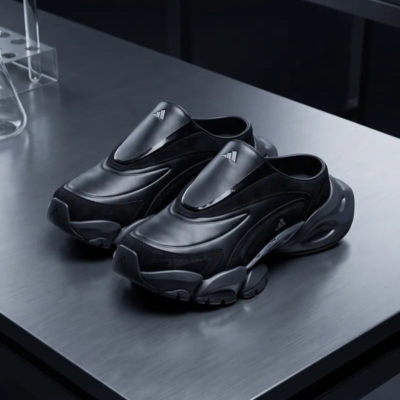 【代購】adidas XLG Runner Mule FUTURE OF STYLE 厚底包頭穆勒鞋 男女同款 黑色