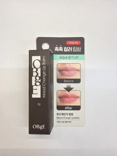 VJ23 OBgE Mood Change Lip Balm 溫感變色潤唇膏 3g -紅色