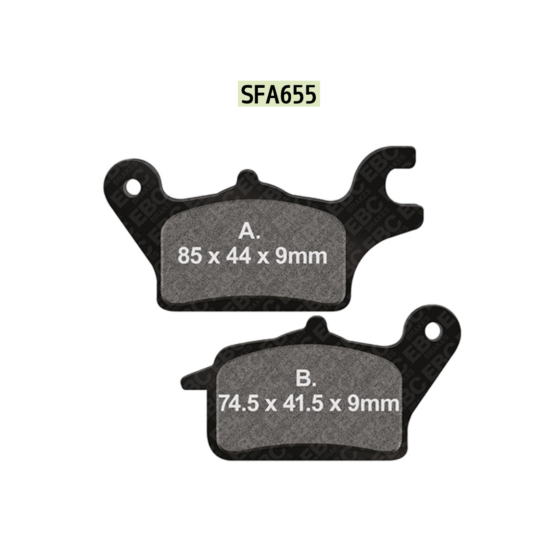 EBC SFA655 Scooter Organic Brake Pads